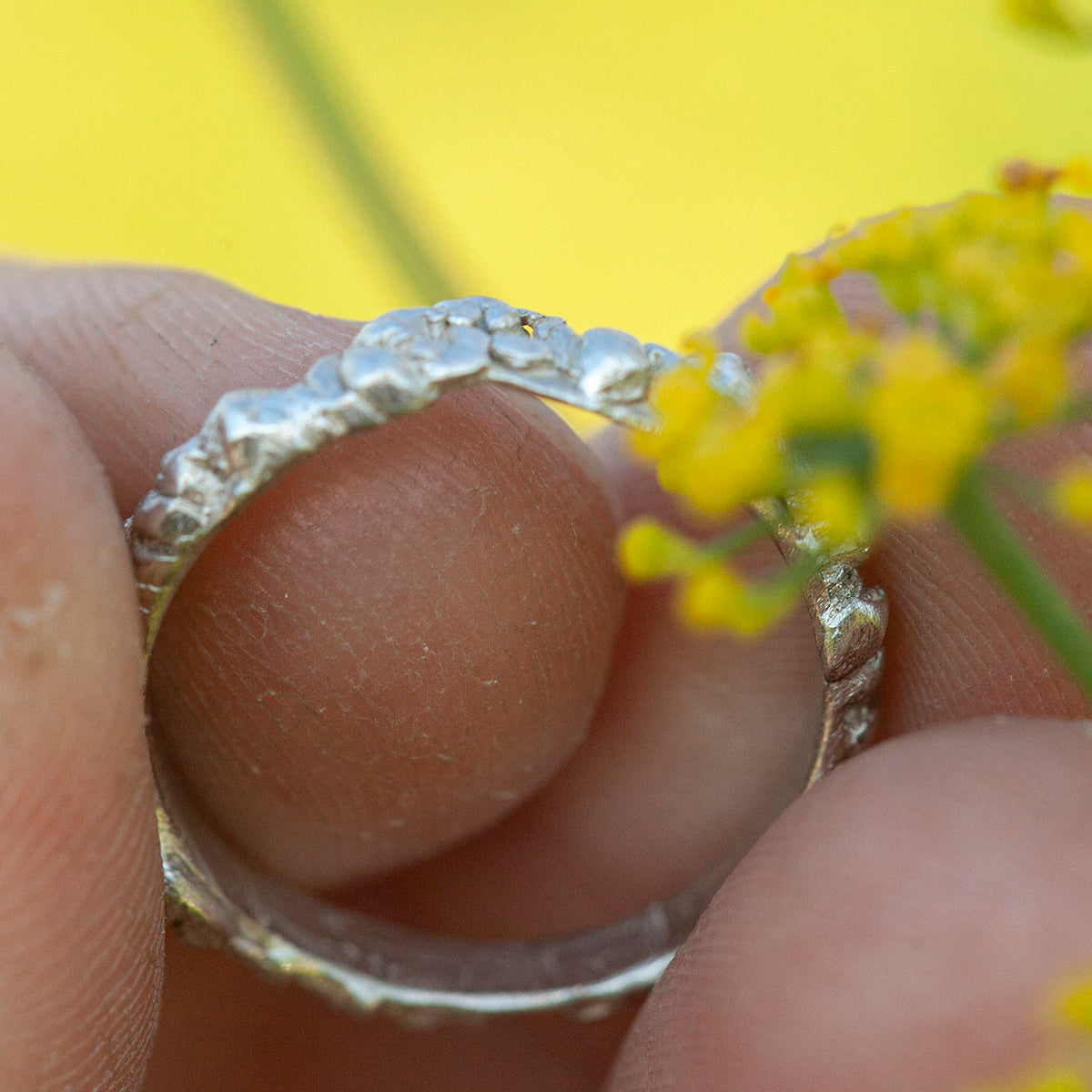 OOAK Nalae, organic ring in silver #13 • size 52,5 (ready-to-ship)