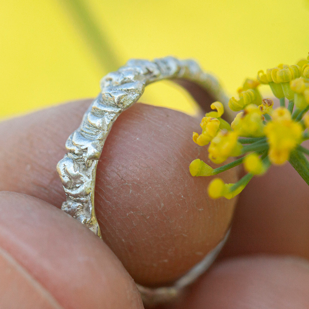 OOAK Nalae, organic ring in silver #13 • size 52,5 (ready-to-ship)