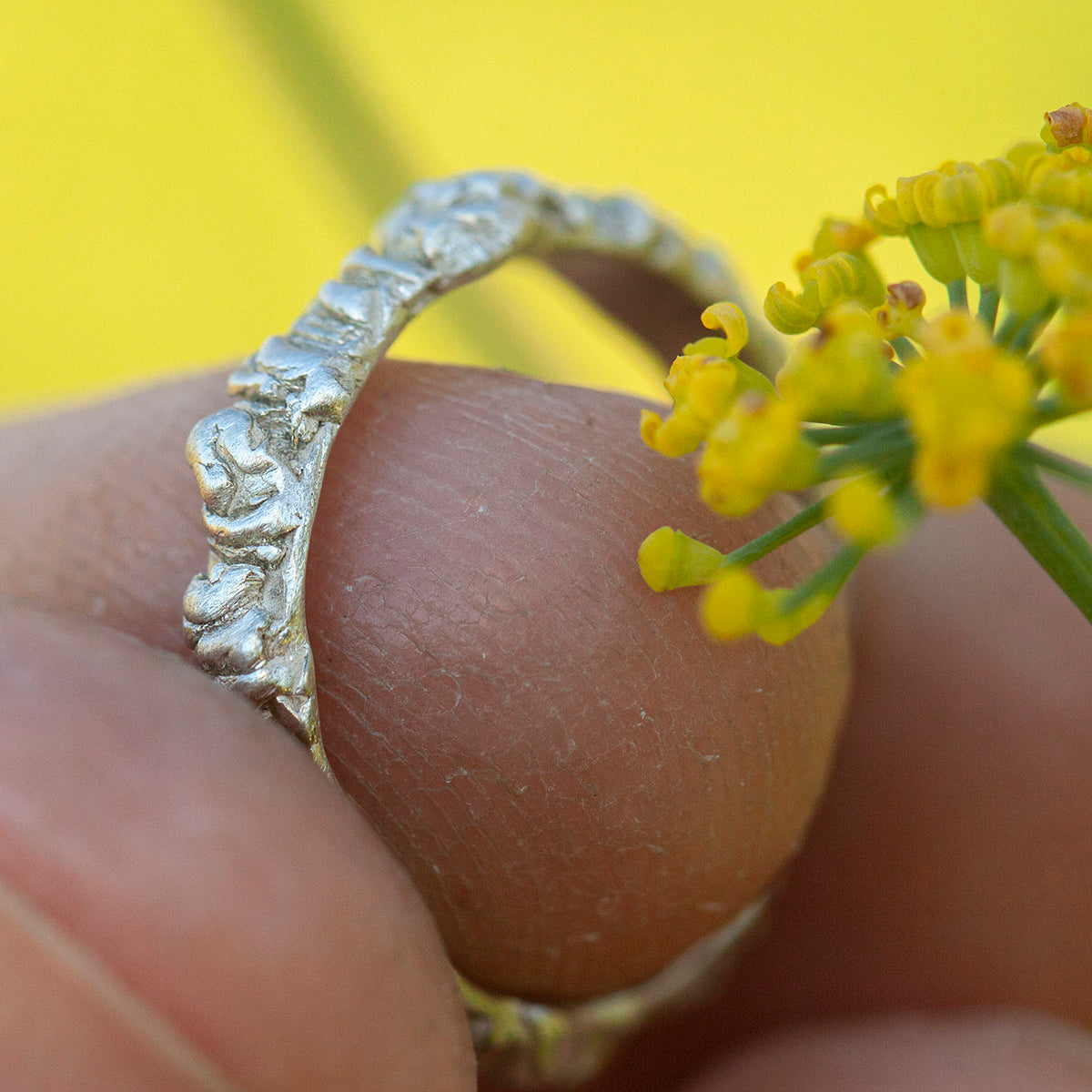 OOAK Nalae, organic ring in silver #13 • size 52,5 (ready-to-ship)