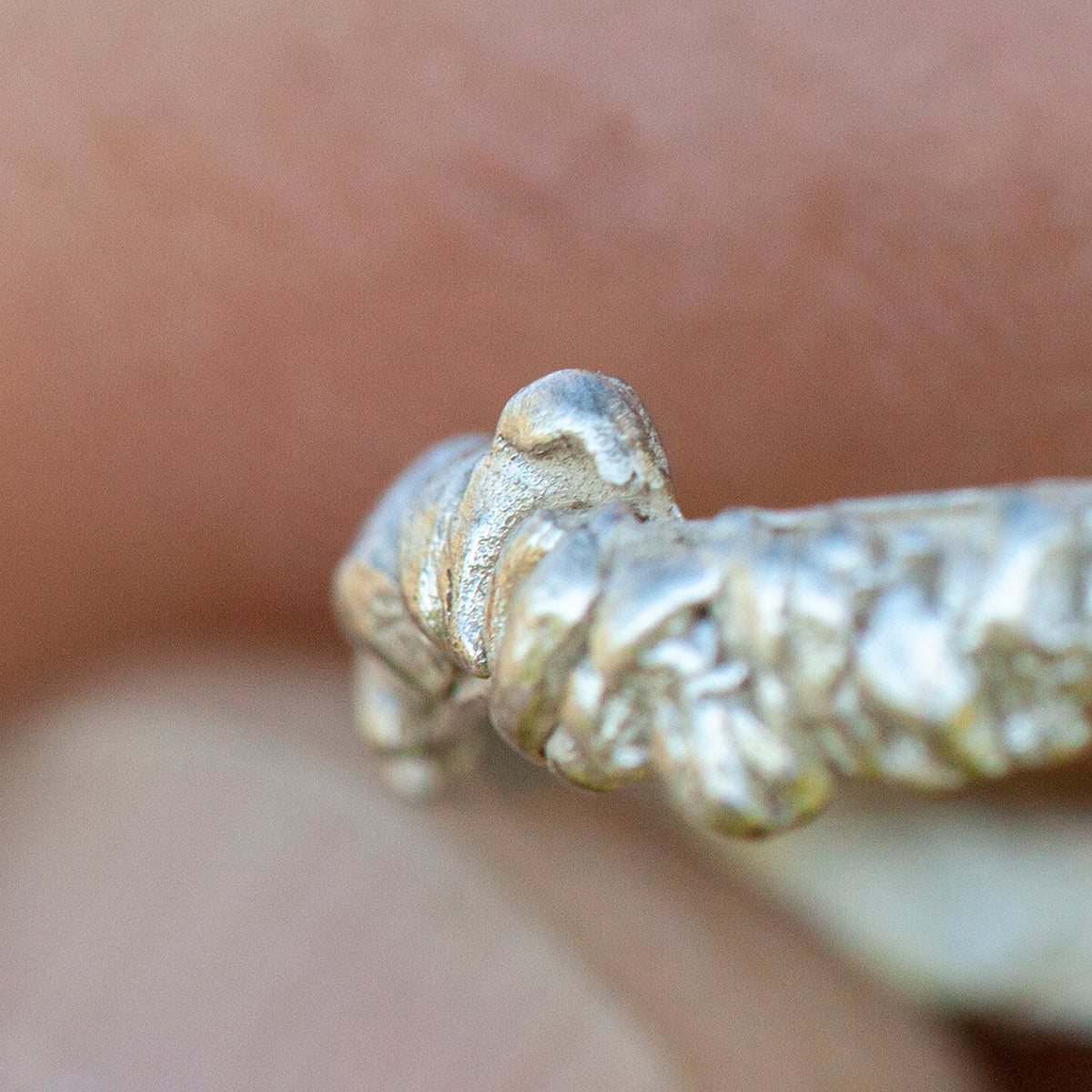 Pieza única Nalae, anillo orgánico de plata #14 • talla 55,5 (listo para enviar)