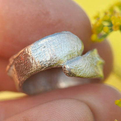 Unikat Nalae, organischer Ring aus Silber #15 • Größe 51 (versandbereit)