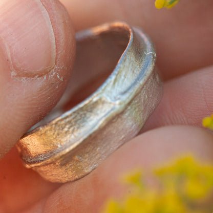 Unikat Nalae, organischer Ring aus Silber #15 • Größe 51 (versandbereit)