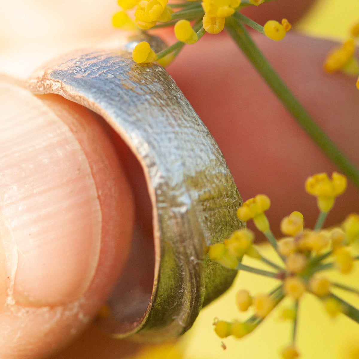 OOAK Nalae, organic ring in silver #15 • size 51 (ready-to-ship)