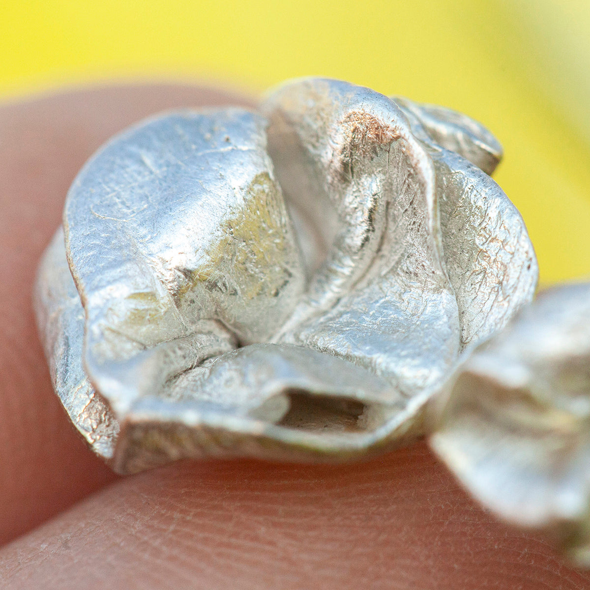 OOAK Nalae, organic ring in silver #16 • Adjustable ~ size 54 (ready-to-ship)