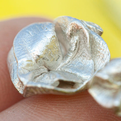 OOAK Nalae, organic ring in silver #16 • Adjustable ~ size 54 (ready-to-ship)