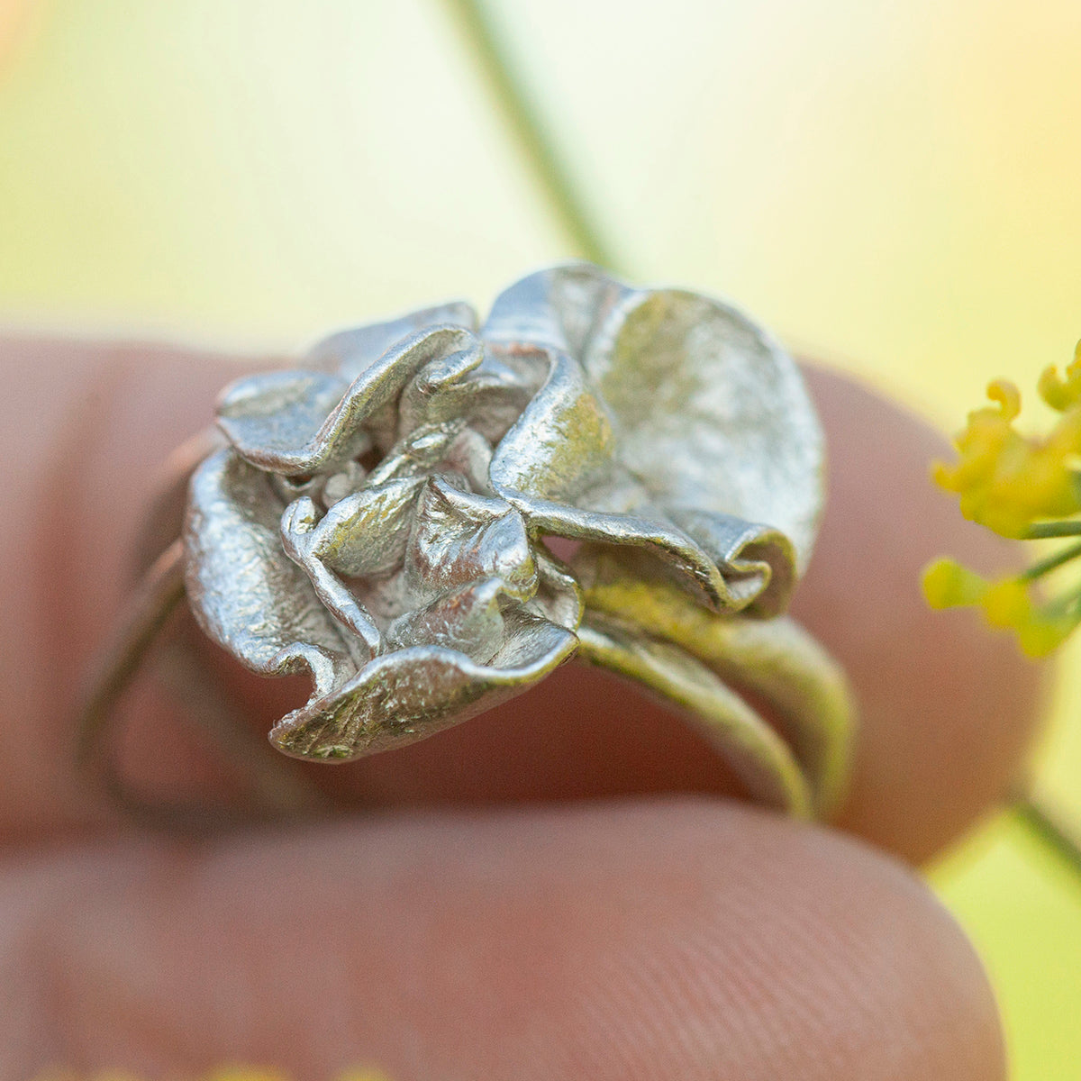 OOAK Nalae, organic ring in silver #17 • size 55 (ready-to-ship)