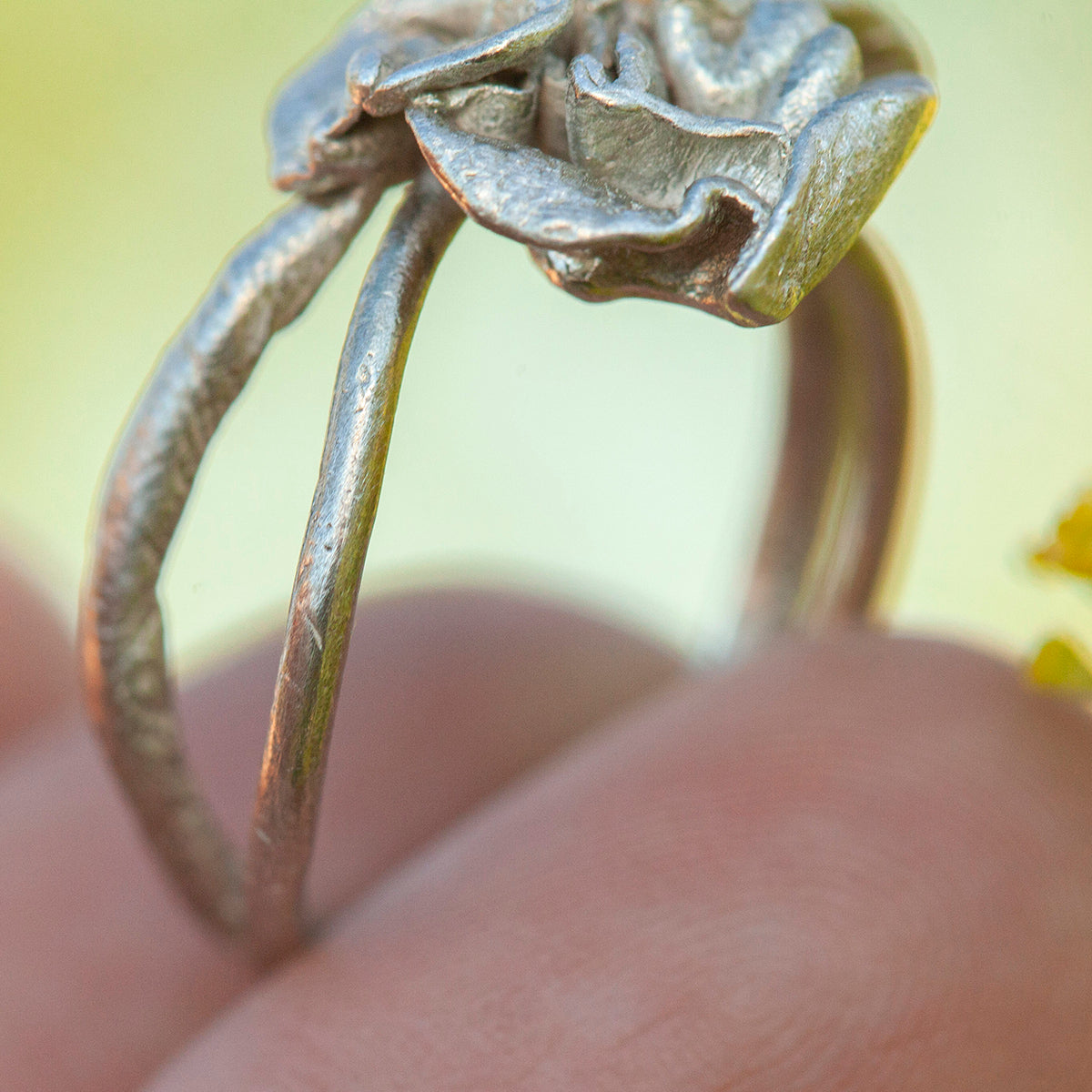 OOAK Nalae, organic ring in silver #17 • size 55 (ready-to-ship)