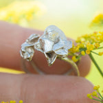 Load image into Gallery viewer, OOAK Nalae, organic ring in silver #18 • Adjustable size 56,5 (ready-to-ship)
