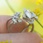 Load image into Gallery viewer, OOAK Nalae, organic ring in silver #18 • Adjustable size 56,5 (ready-to-ship)
