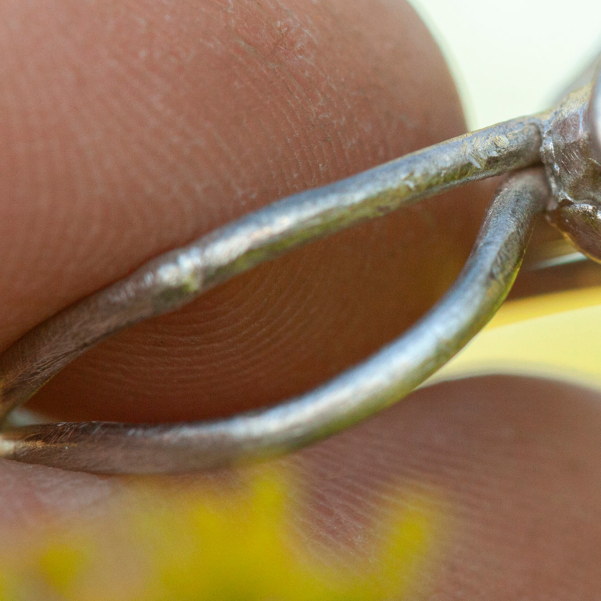 Pieza única Nalae, anillo orgánico de plata #19 • talla 51,5 (listo para enviar)