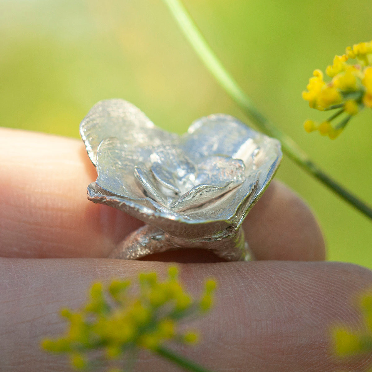 OOAK Nalae, organic ring in silver #20 • size 52 (ready-to-ship)