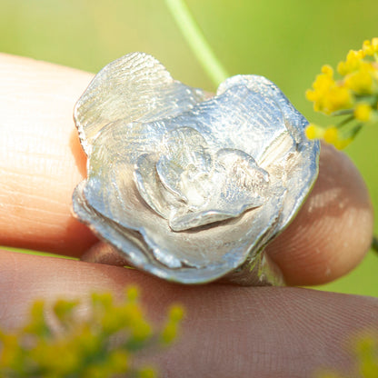 OOAK Nalae, organic ring in silver #20 • size 52 (ready-to-ship)