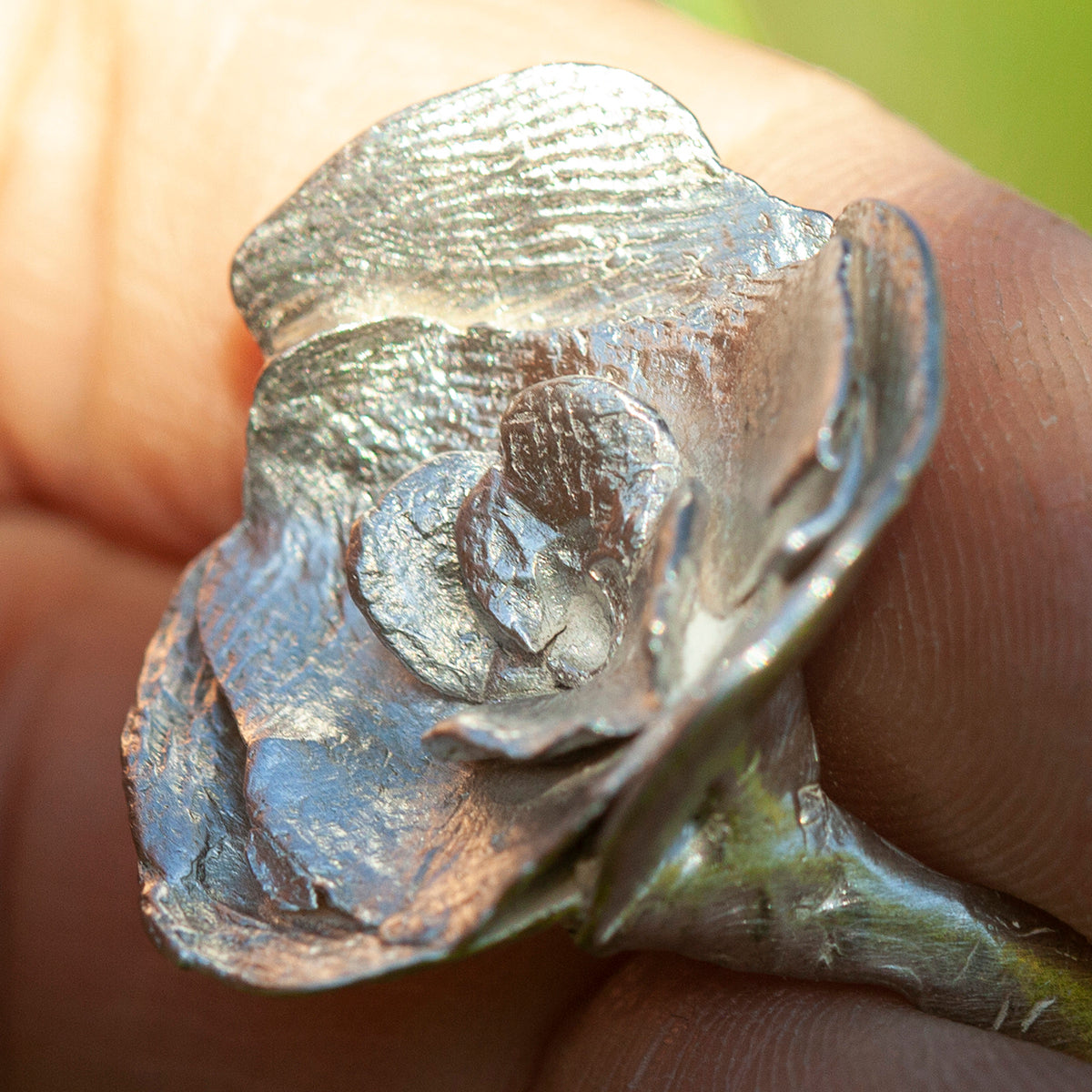 OOAK Nalae, organic ring in silver #20 • size 52 (ready-to-ship)