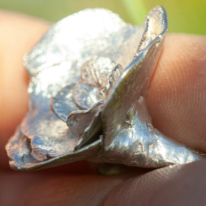 OOAK Nalae, organic ring in silver #20 • size 52 (ready-to-ship)