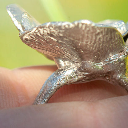 OOAK Nalae, organic ring in silver #20 • size 52 (ready-to-ship)