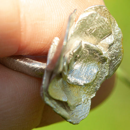 OOAK Nalae, organic ring in silver #20 • size 52 (ready-to-ship)