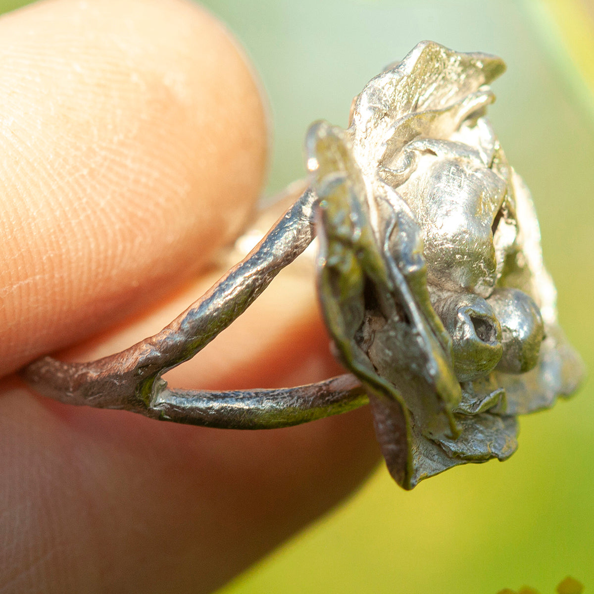 Unikat Nalae, organischer Ring aus Silber #21 • Größe 52,5 (versandbereit)