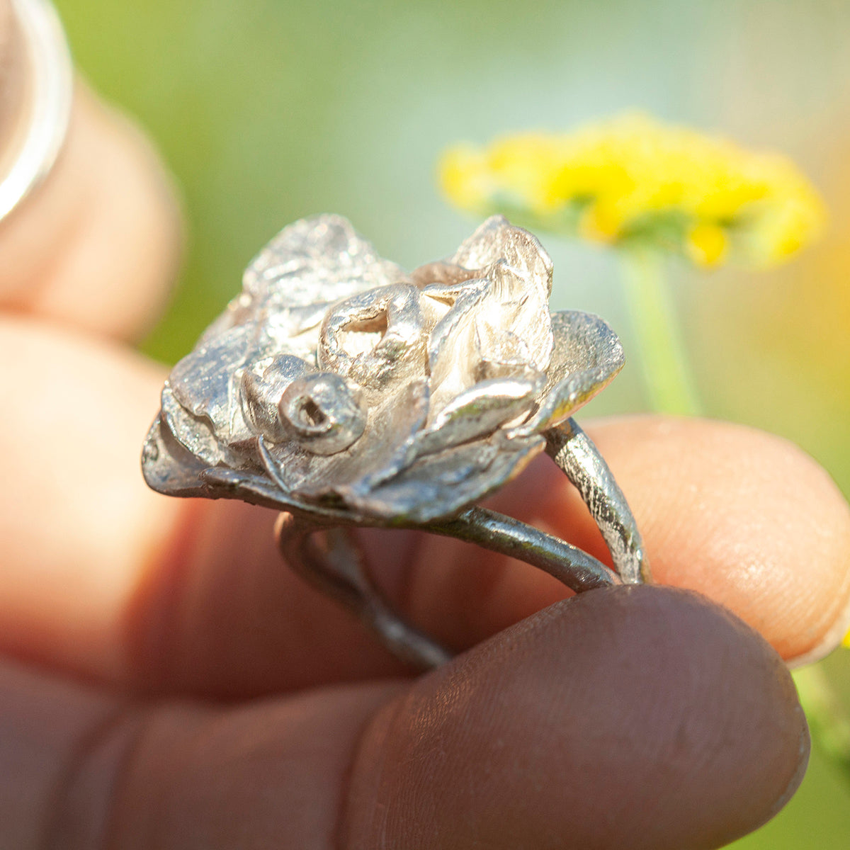 Unikat Nalae, organischer Ring aus Silber #21 • Größe 52,5 (versandbereit)