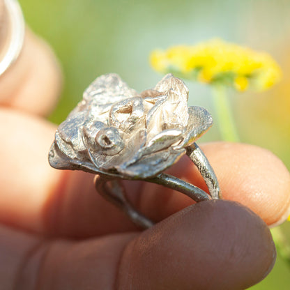 Unikat Nalae, organischer Ring aus Silber #21 • Größe 52,5 (versandbereit)