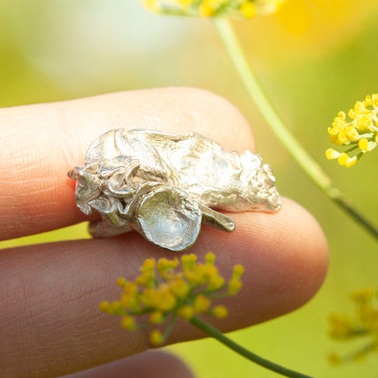 Unikat Nalae, organischer Ring aus Silber #22 • Größe 51,5 (versandbereit)