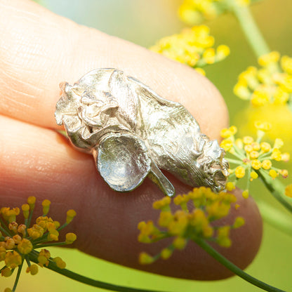 Unikat Nalae, organischer Ring aus Silber #22 • Größe 51,5 (versandbereit)