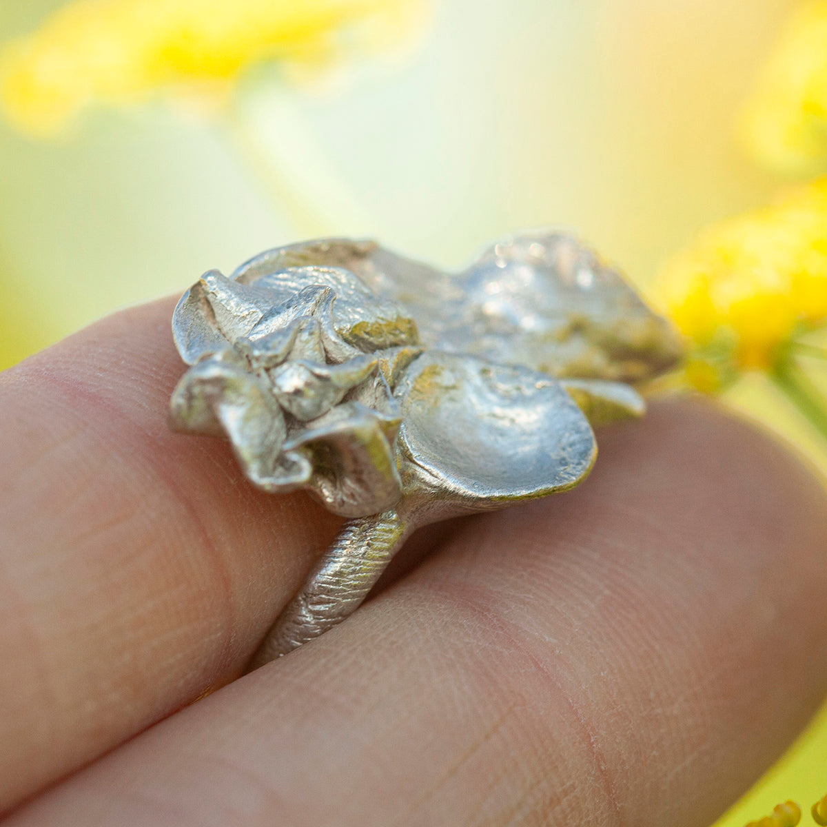 OOAK Nalae, organic ring in silver #22 • size 51,5 (ready-to-ship)