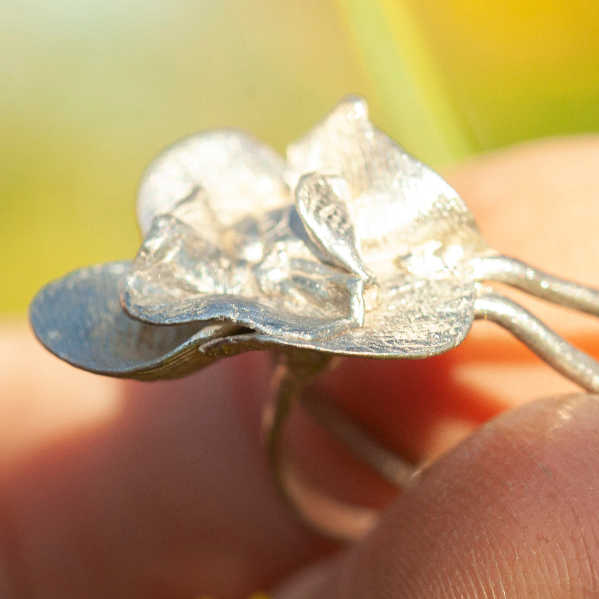 OOAK Nalae, organic ring in silver #23 • size 53 (ready-to-ship)