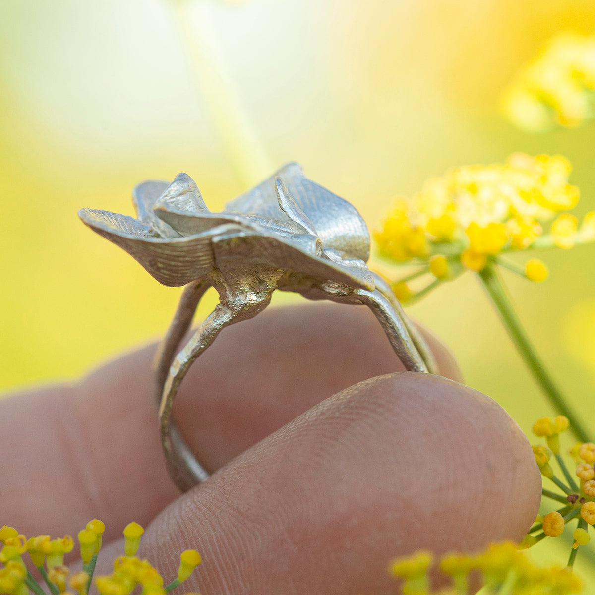 OOAK Nalae, organic ring in silver #23 • size 53 (ready-to-ship)