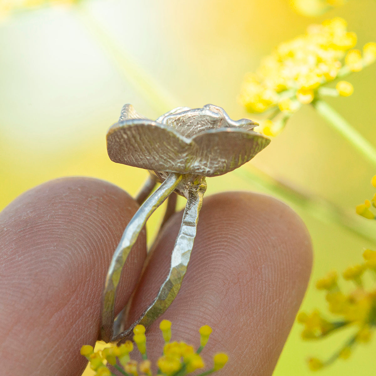 OOAK Nalae, organic ring in silver #23 • size 53 (ready-to-ship)