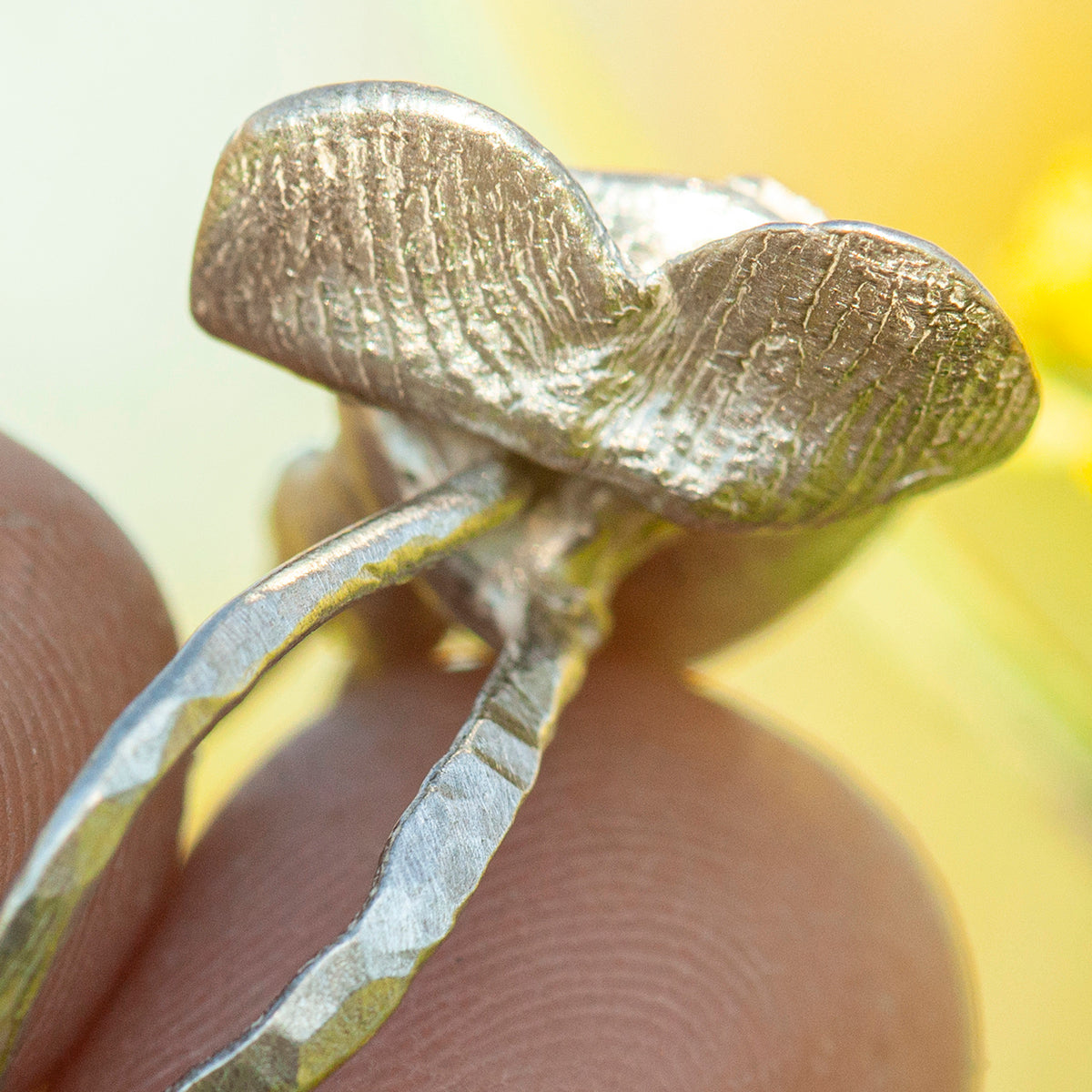 OOAK Nalae, organic ring in silver #23 • size 53 (ready-to-ship)