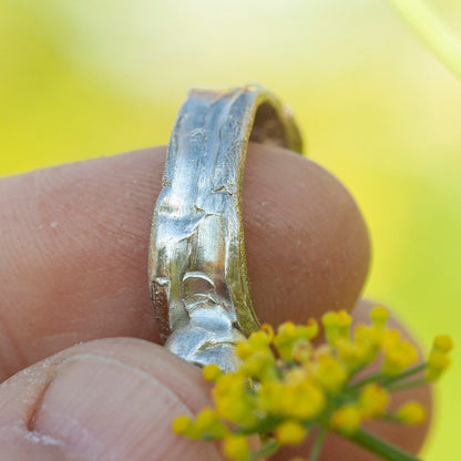 Pièce unique Nalae, bague organique en argent #3 • taille 55,5 (prêt à expédier)