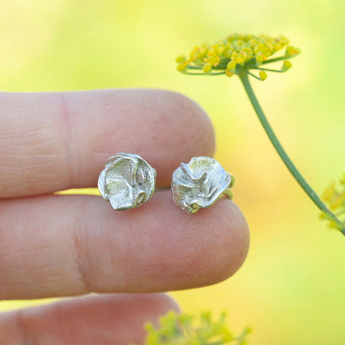 OOAK Nalae, organic ring in silver #5 • Adjustable ~ size 53 (ready-to-ship)