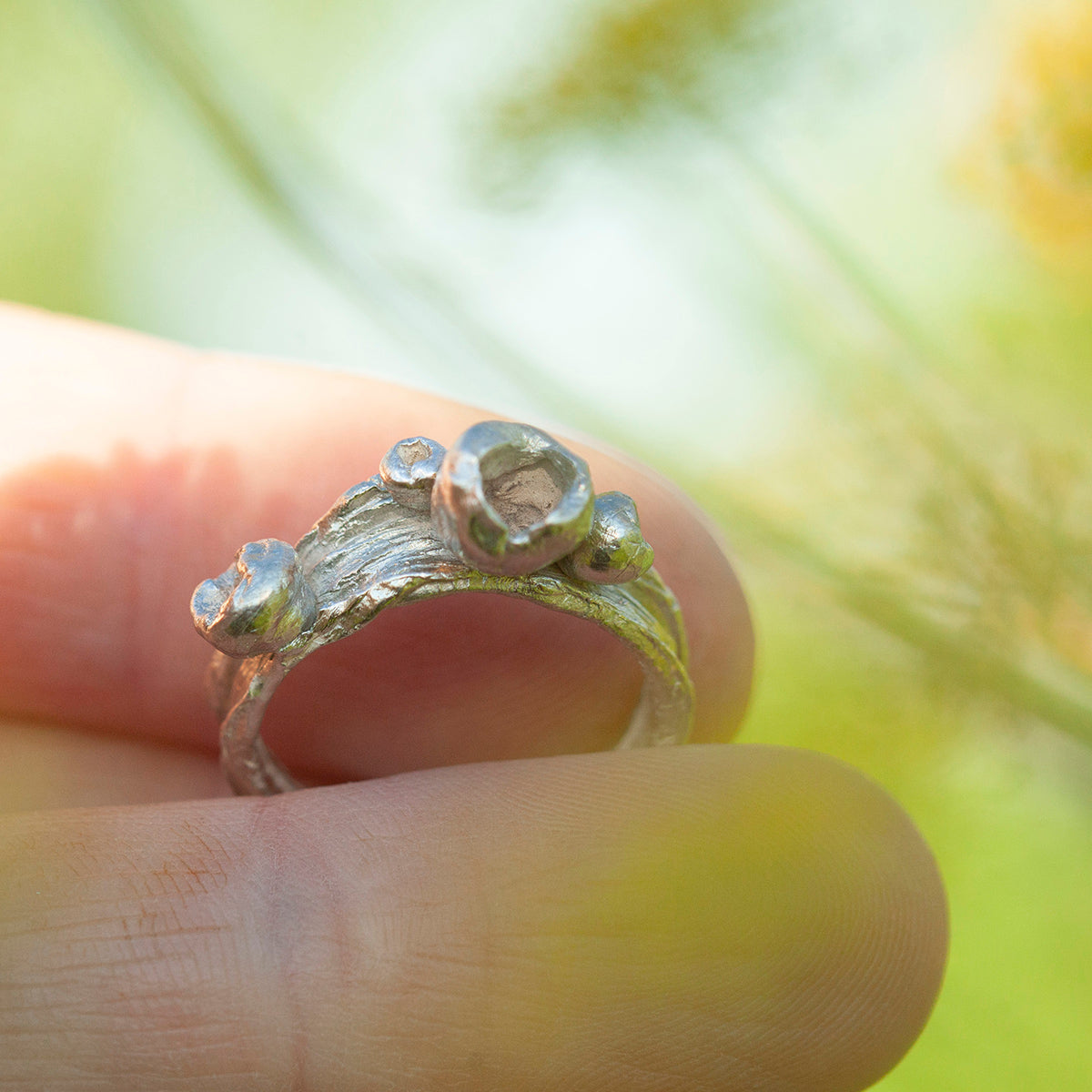 OOAK Nalae, organic ring in silver #6 • size 52,5 (ready-to-ship)