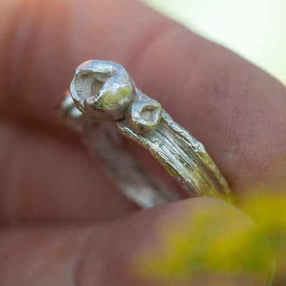 OOAK Nalae, organic ring in silver #6 • size 52,5 (ready-to-ship)