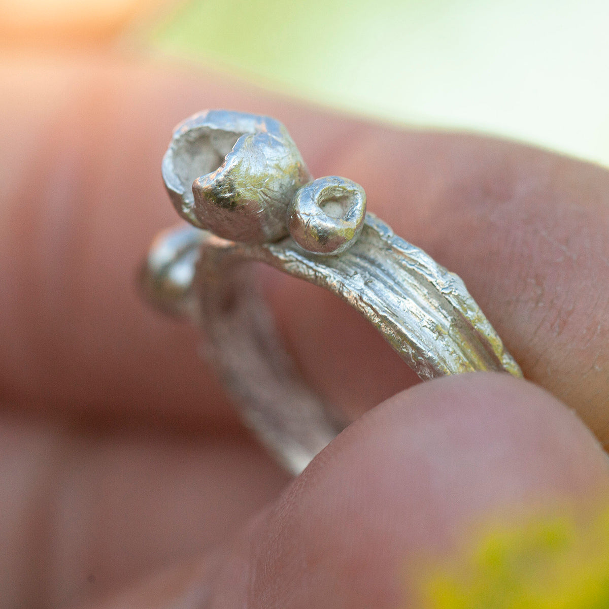 OOAK Nalae, organic ring in silver #6 • size 52,5 (ready-to-ship)