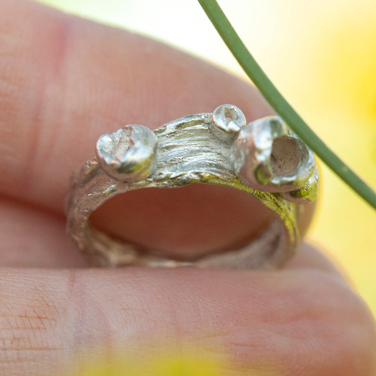 OOAK Nalae, organic ring in silver #6 • size 52,5 (ready-to-ship)
