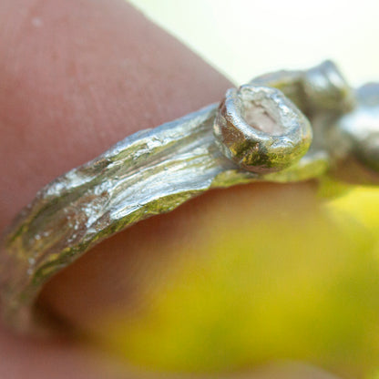 OOAK Nalae, organic ring in silver #6 • size 52,5 (ready-to-ship)