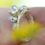 Load image into Gallery viewer, OOAK Nalae, organic ring in silver #6 • size 52,5 (ready-to-ship)
