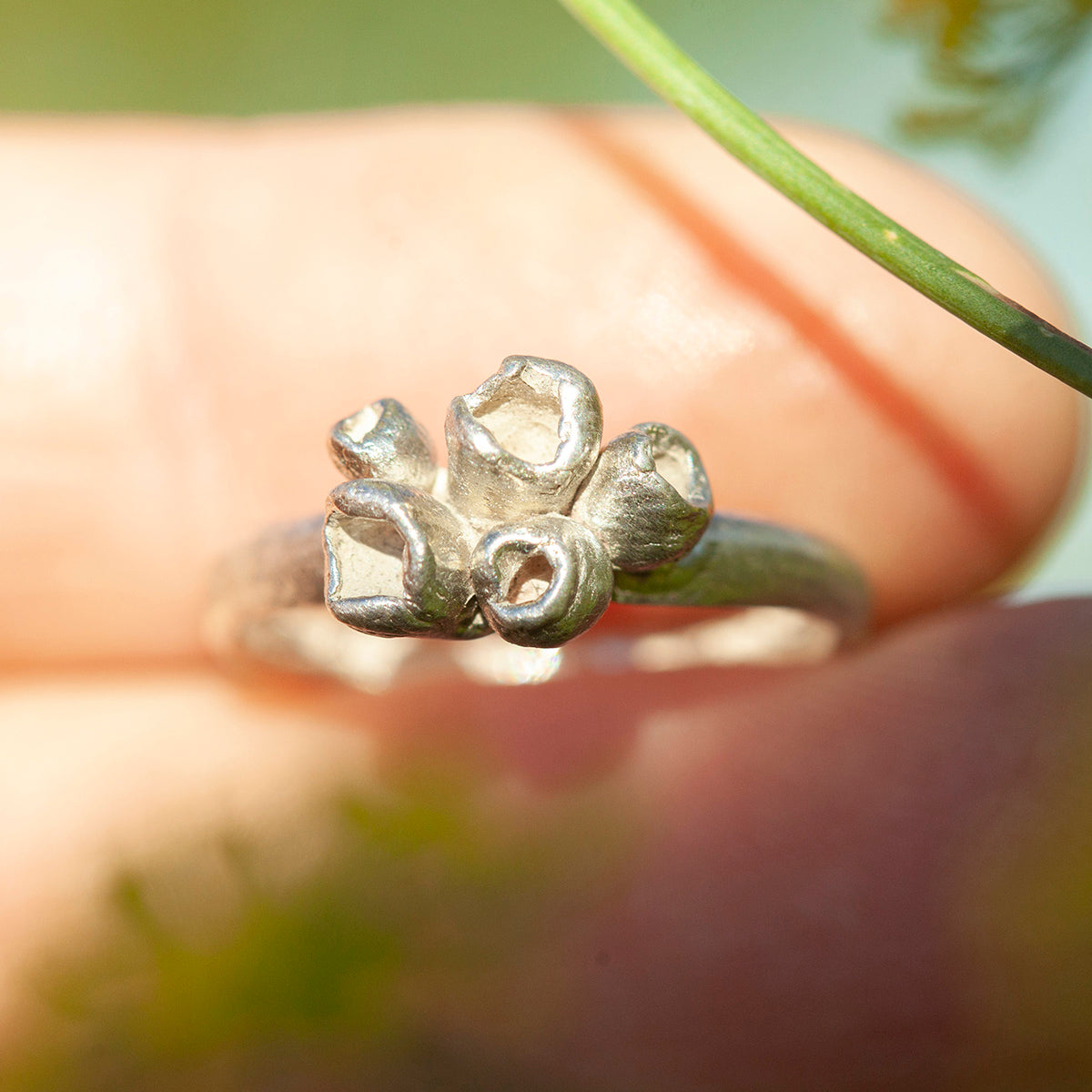 OOAK Nalae, organic ring in silver #7 • size 54,5 (ready-to-ship)