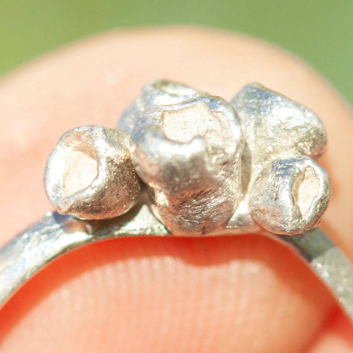 OOAK Nalae, organic ring in silver #7 • size 54,5 (ready-to-ship)
