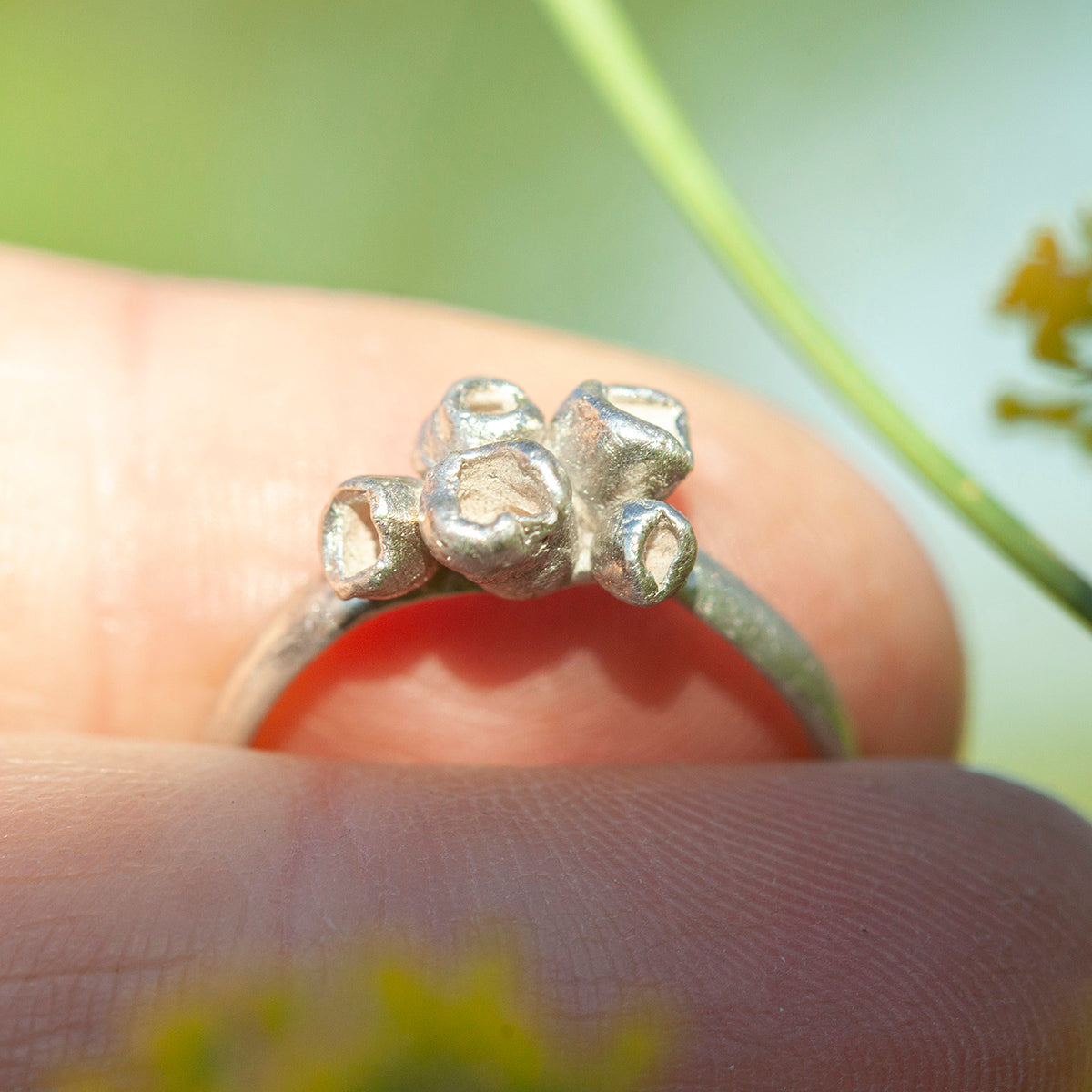 Pièce unique Nalae, bague organique en argent #7 • taille 54,5 (prêt à expédier)