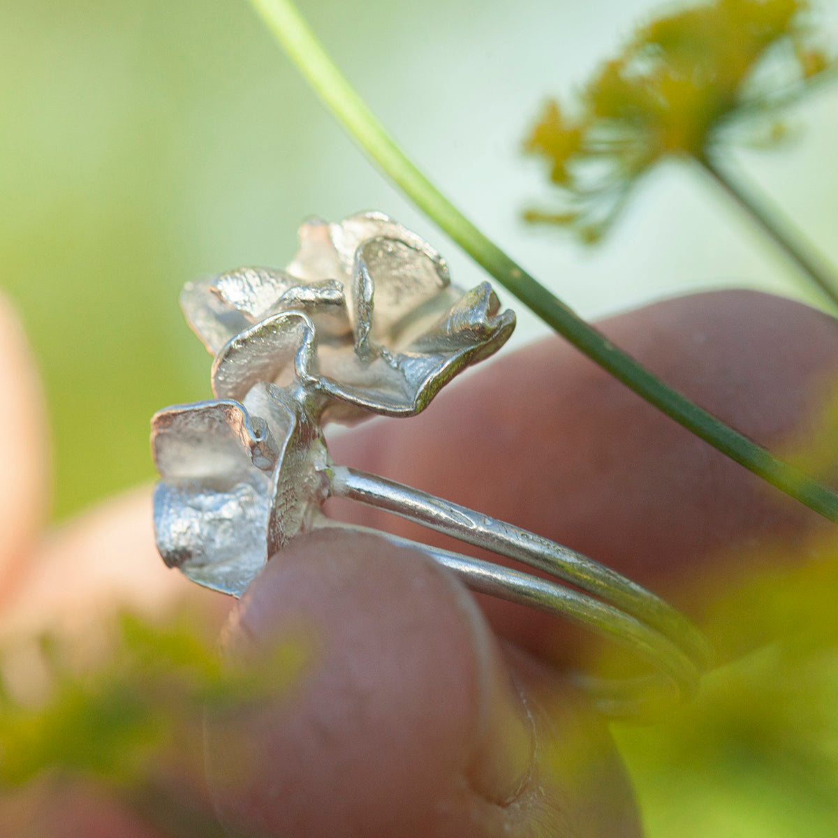 OOAK Nalae, organic ring in silver #9 • size 56,75 (ready-to-ship)