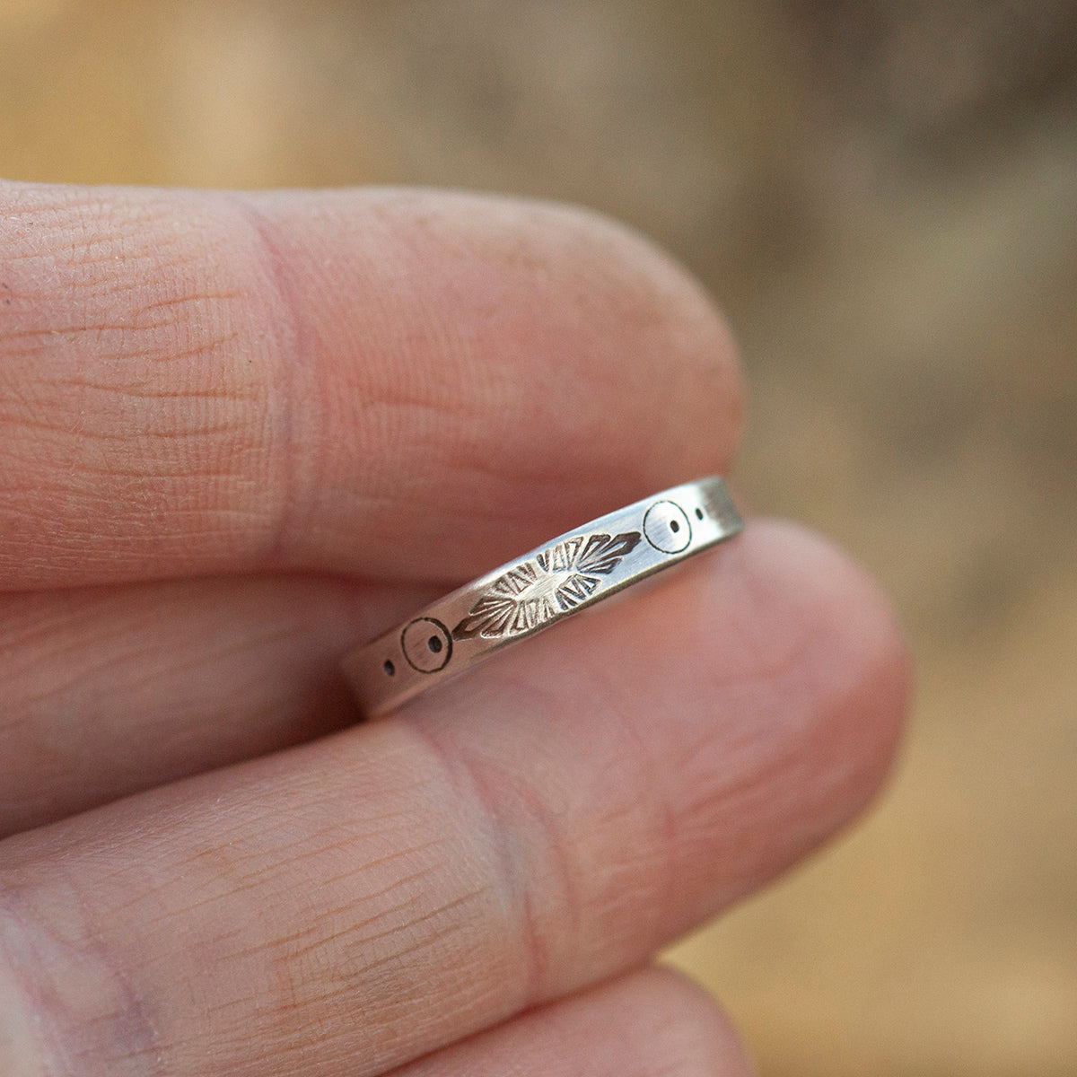 Anillo étnico de plata pieza única #10 • ajustable ~ talla 49,5 (listo para enviar)