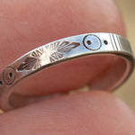 Load image into Gallery viewer, OOAK Ethnic ring in silver #11 • adjustable ~ size 53,5 (ready-to-ship)
