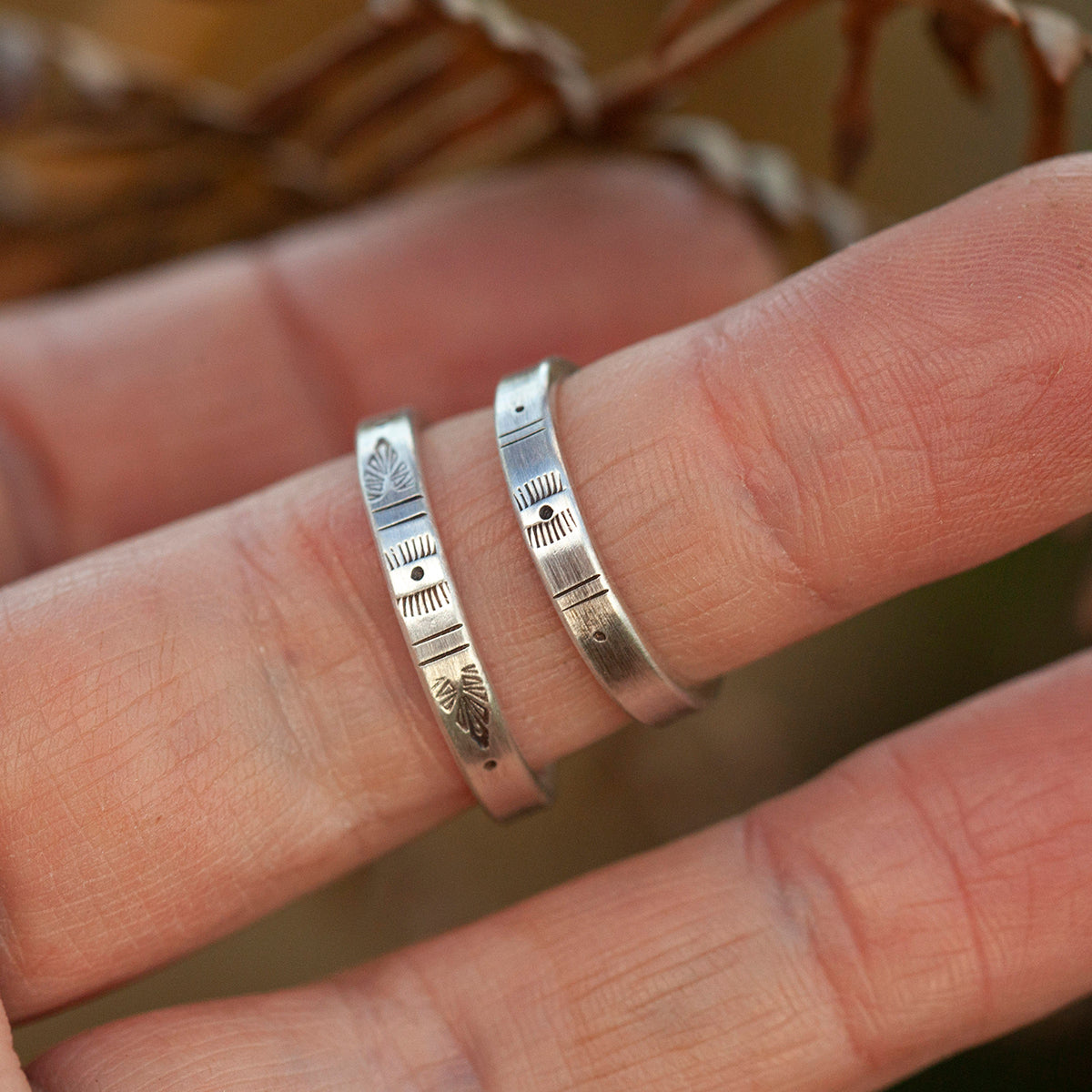 Anillo étnico de plata pieza única #13 • ajustable ~ talla 51 (listo para enviar)