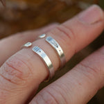 Load image into Gallery viewer, OOAK Ethnic ring in silver #14 • adjustable ~ size 57 (ready-to-ship)
