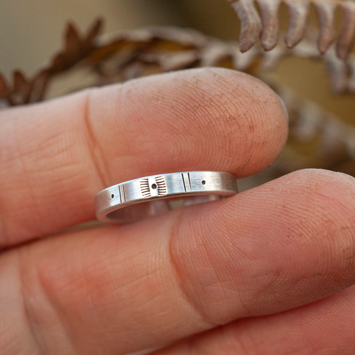 Anillo étnico de plata pieza única #13 • ajustable ~ talla 51 (listo para enviar)
