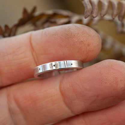 Anillo étnico de plata pieza única #13 • ajustable ~ talla 51 (listo para enviar)