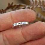 Load image into Gallery viewer, OOAK Ethnic ring in silver #13 • adjustable ~ size 51 (ready-to-ship)
