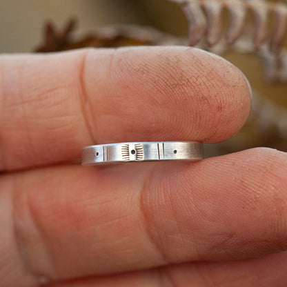 Anillo étnico de plata pieza única #13 • ajustable ~ talla 51 (listo para enviar)